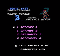 Optimus Minor Title Screen
